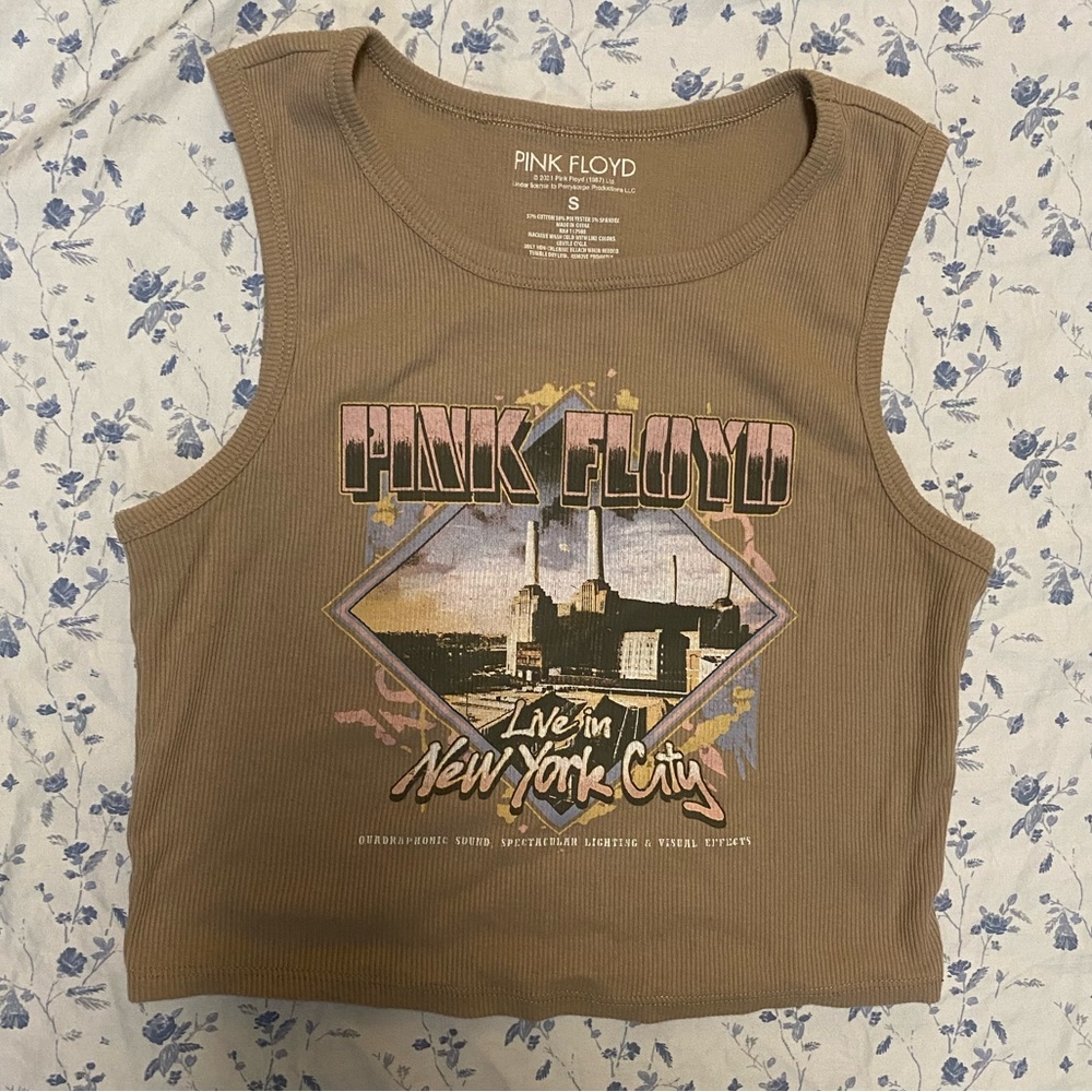 Pink Floyd Cropped Tank top